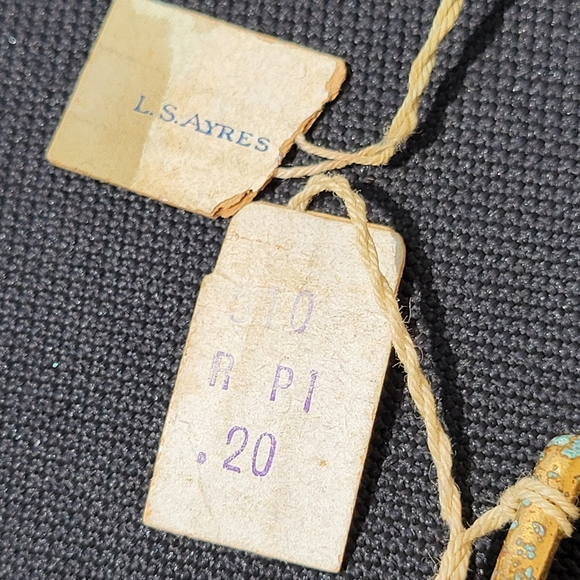 Bronze Buckle Trio ~ L.S. Ayres & Co.  Vintage  Antique? ~ Original Tag ~ *NOTE - Picture 15 of 16